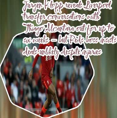 Thiago alcantara liverpool